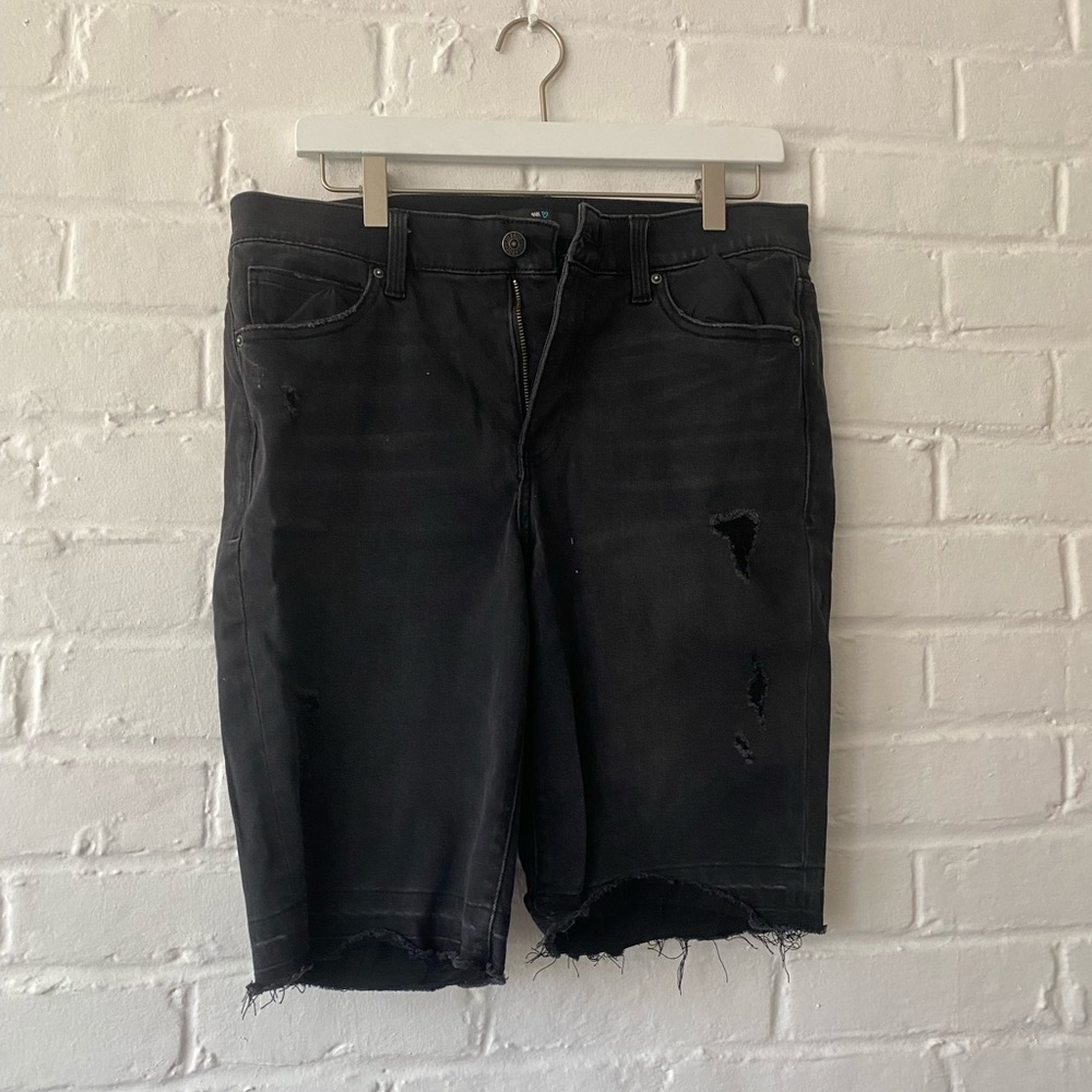 Lularoe size 30 knee length distressed black shorts